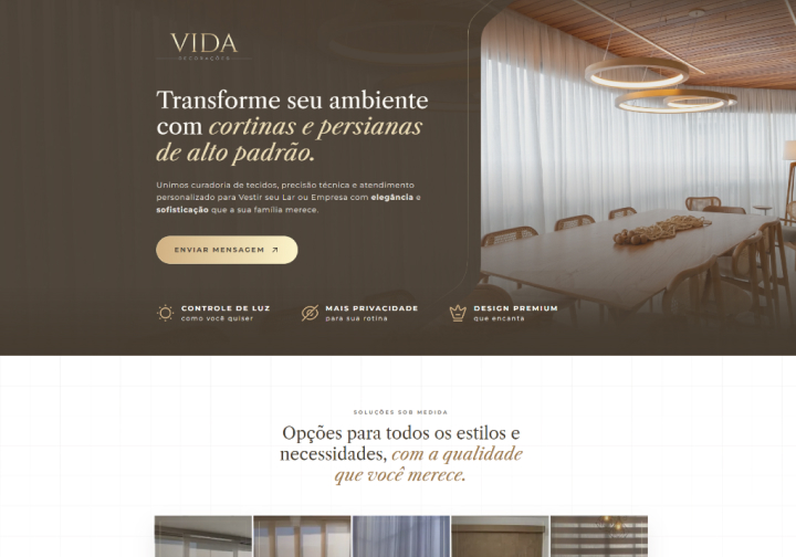 Print do projeto Vida